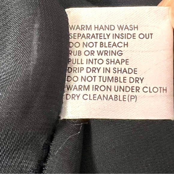 Authentic PRADA Silk Side ruched ruffle asymmetric mini navy dress womens size 4 - Picture 9 of 9